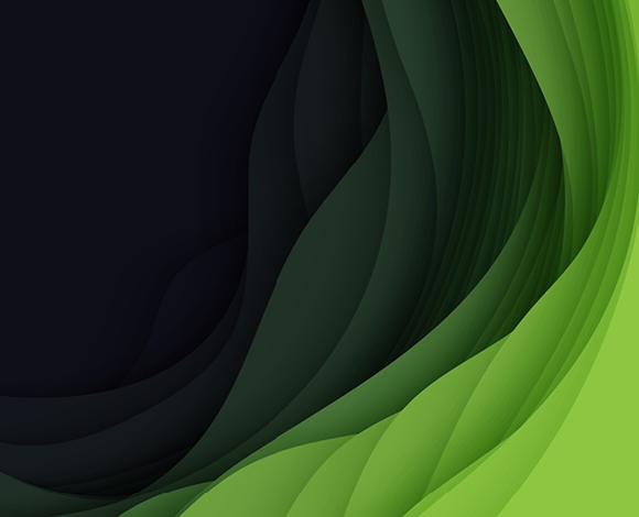 Green swirls fading into a black background.