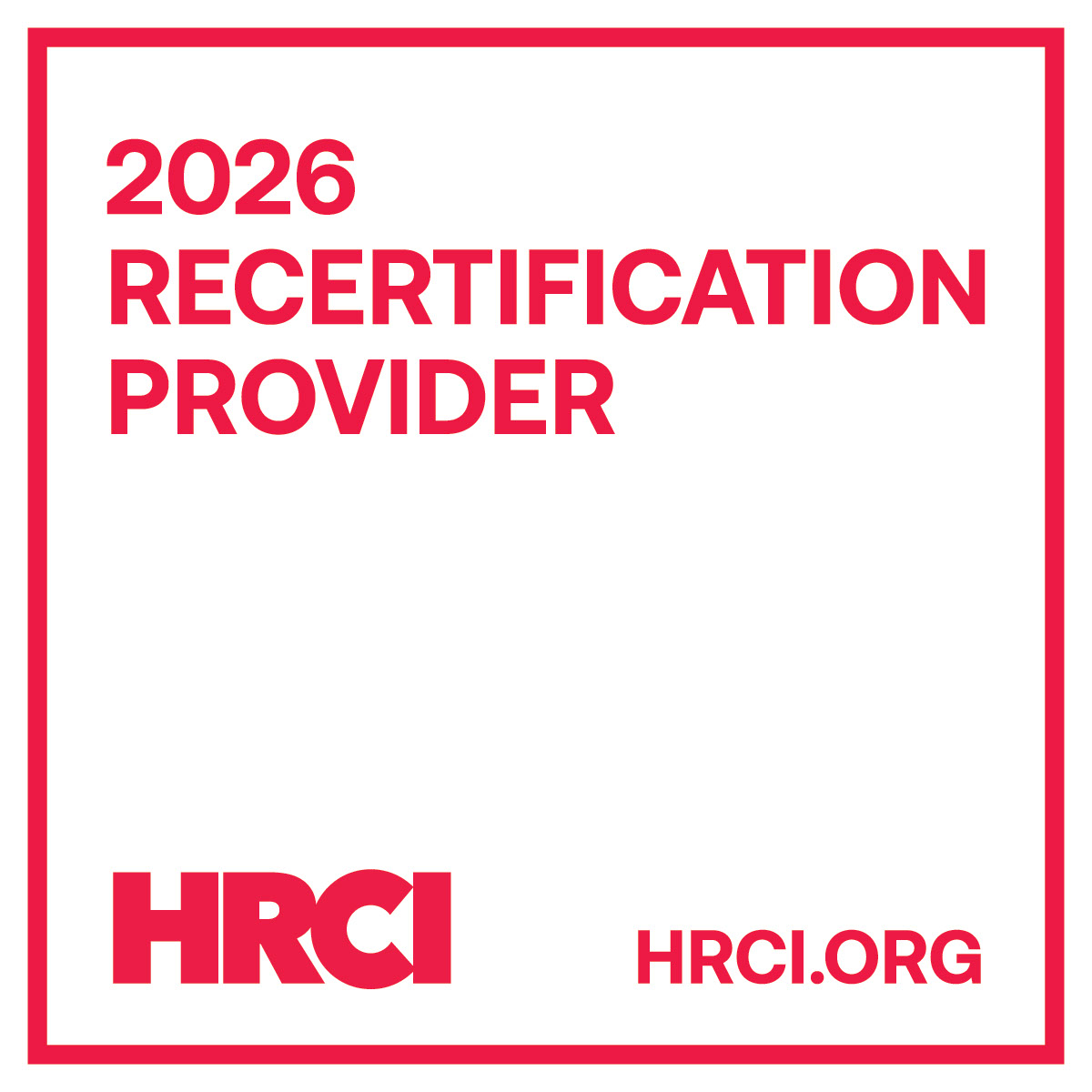 Verification that Ballard Spahr is a 2026 Recertification Provider for HRCI