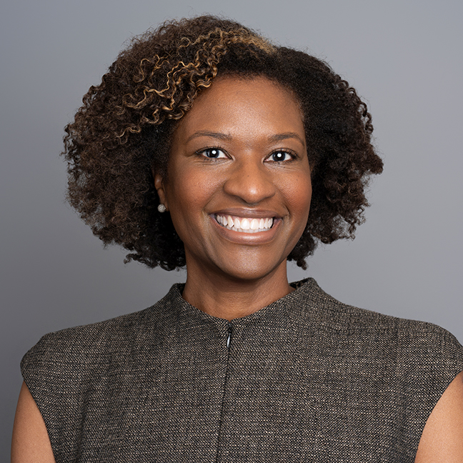 A headshot of Virginia Essandoh, J.D.